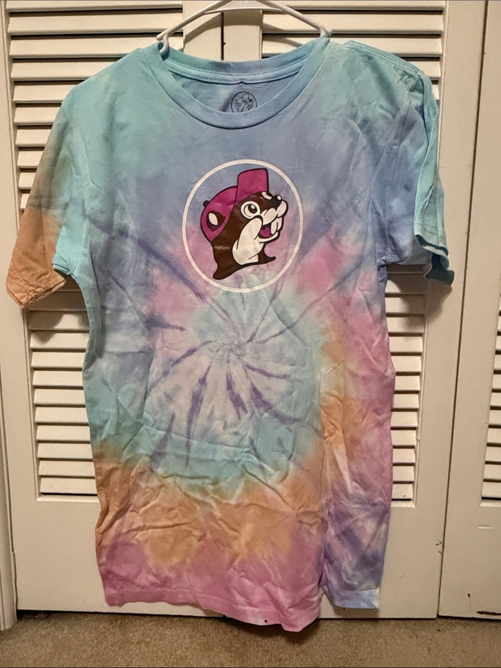 Women’s Tie-Dye Tee with Character Graphic - Multicolor